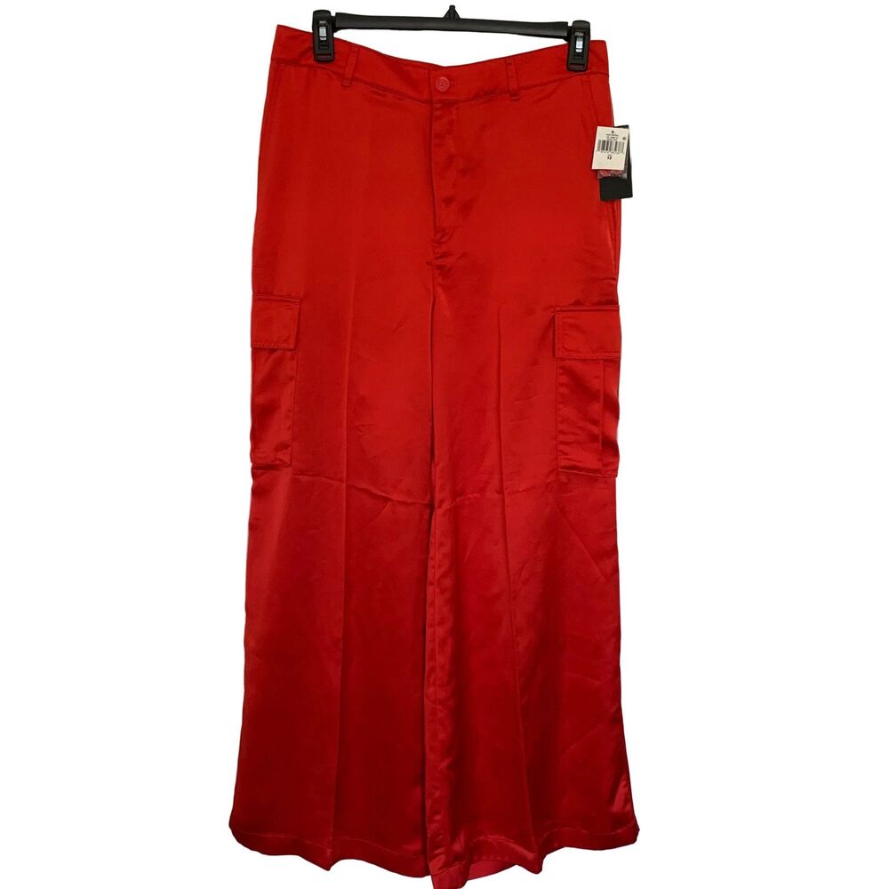 Lauren Ralph Lauren Women’s NWT red cargo wild leg dress pants size 12